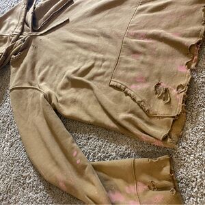 Goodfellow & Co Brown Hoodie with Pink Accents